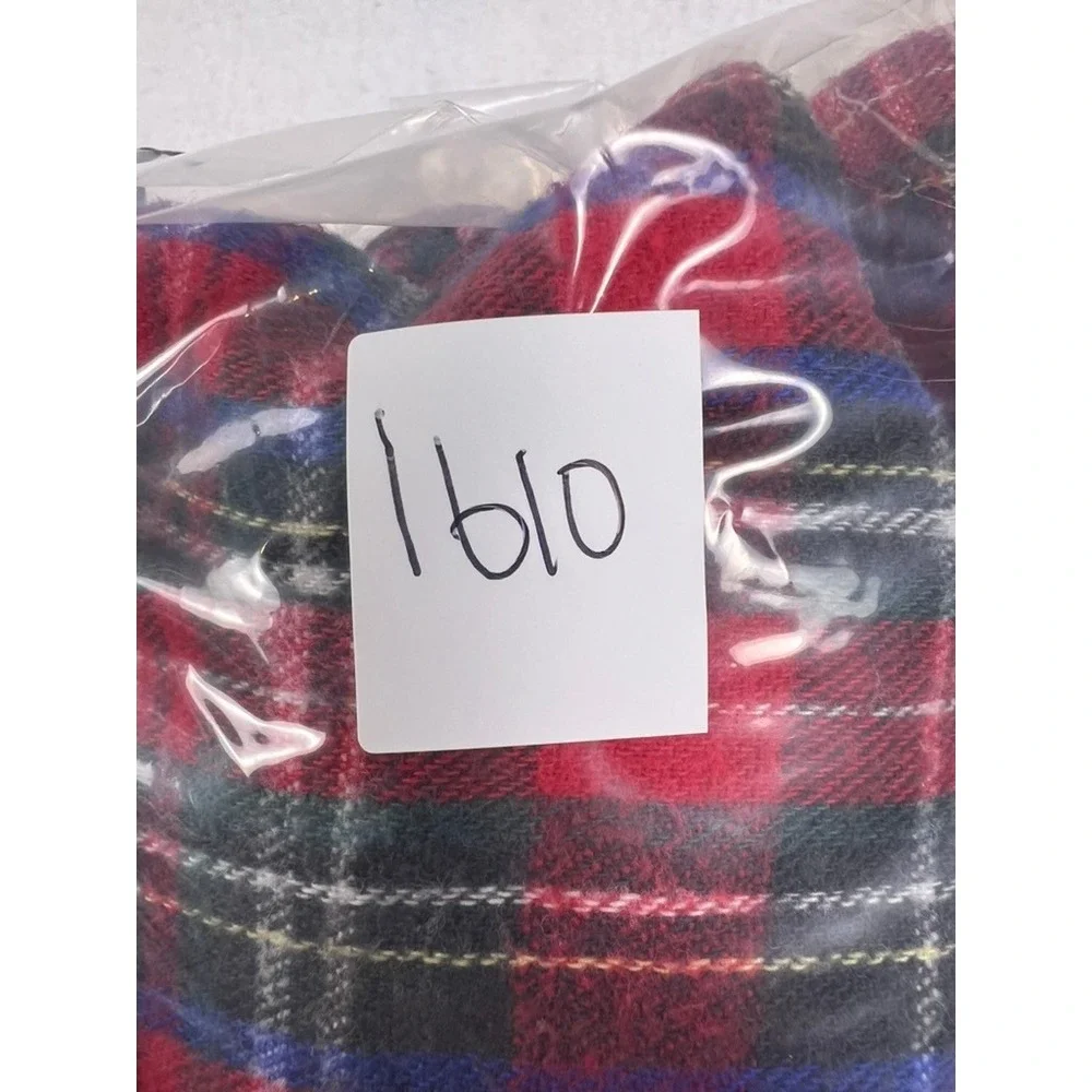 VTG Rebecca Raggs Plaid Button Down Shirt Toddler 2T Red Flannel Long Sleeve USA